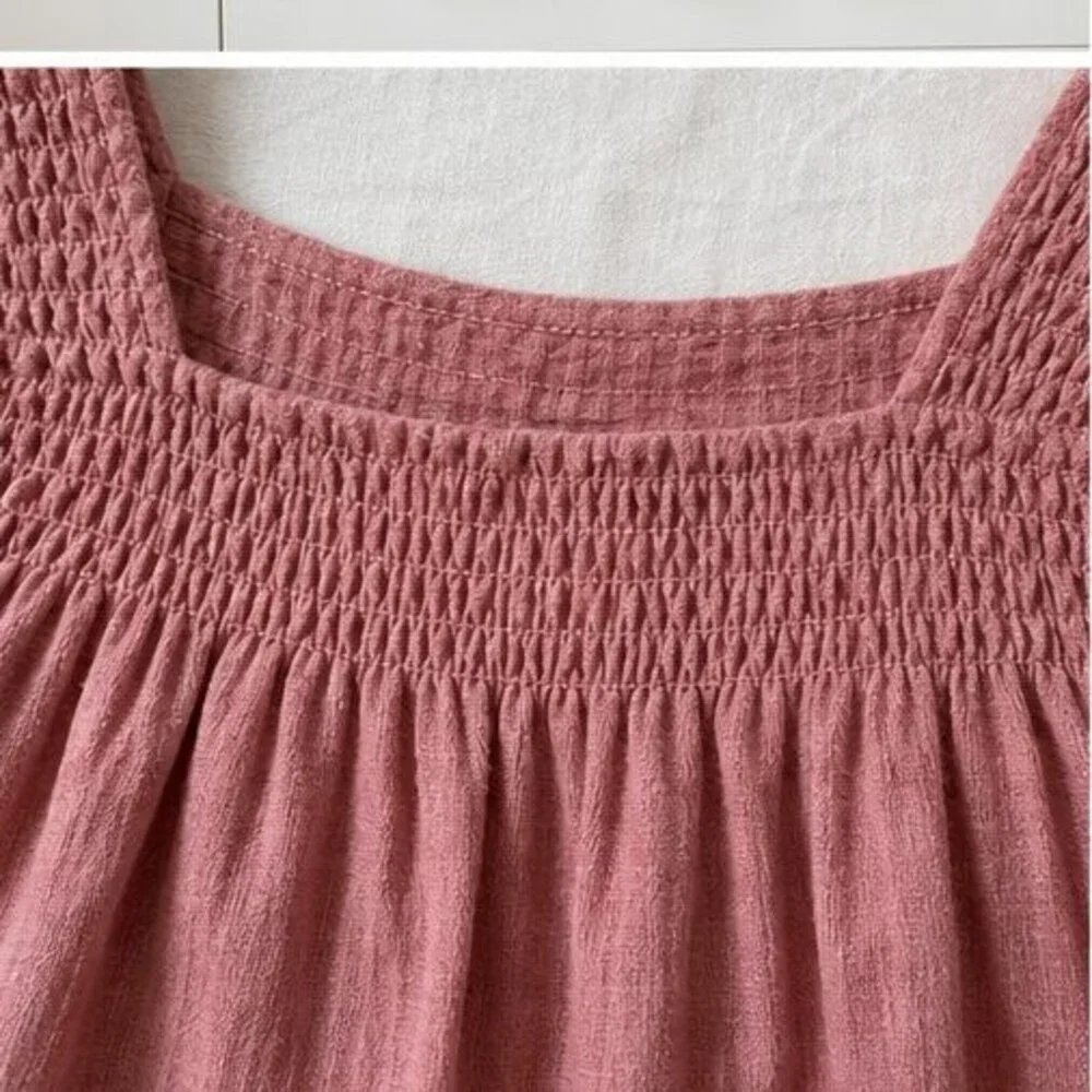 Rust Tie Neck Blouse